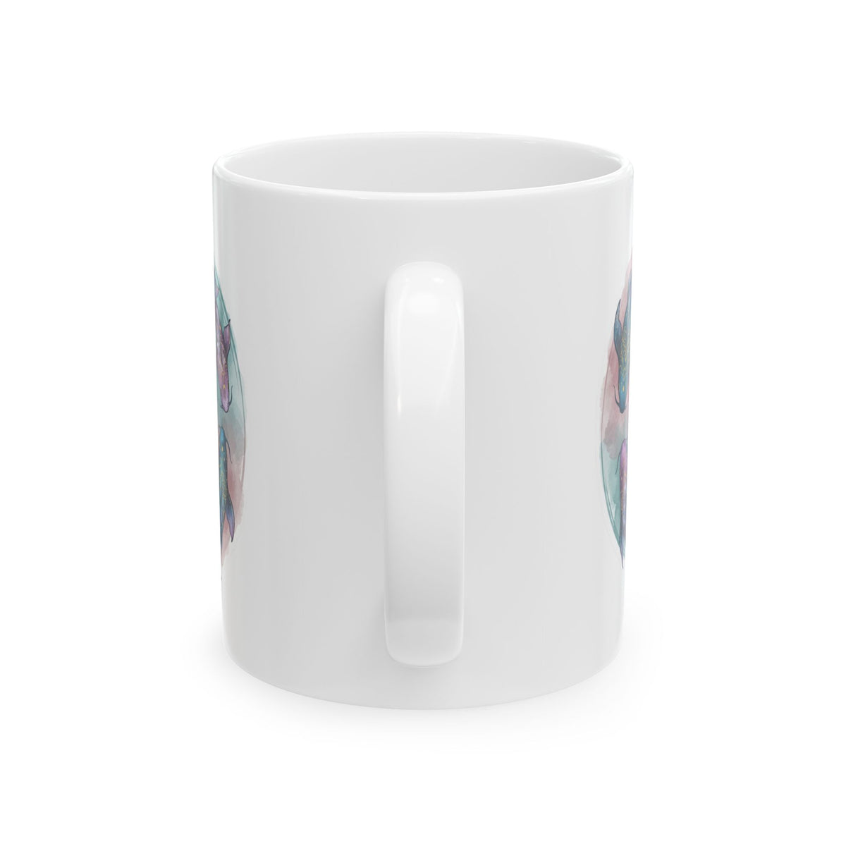 "Pisces The Infinite Fish" White Ceramic Mug