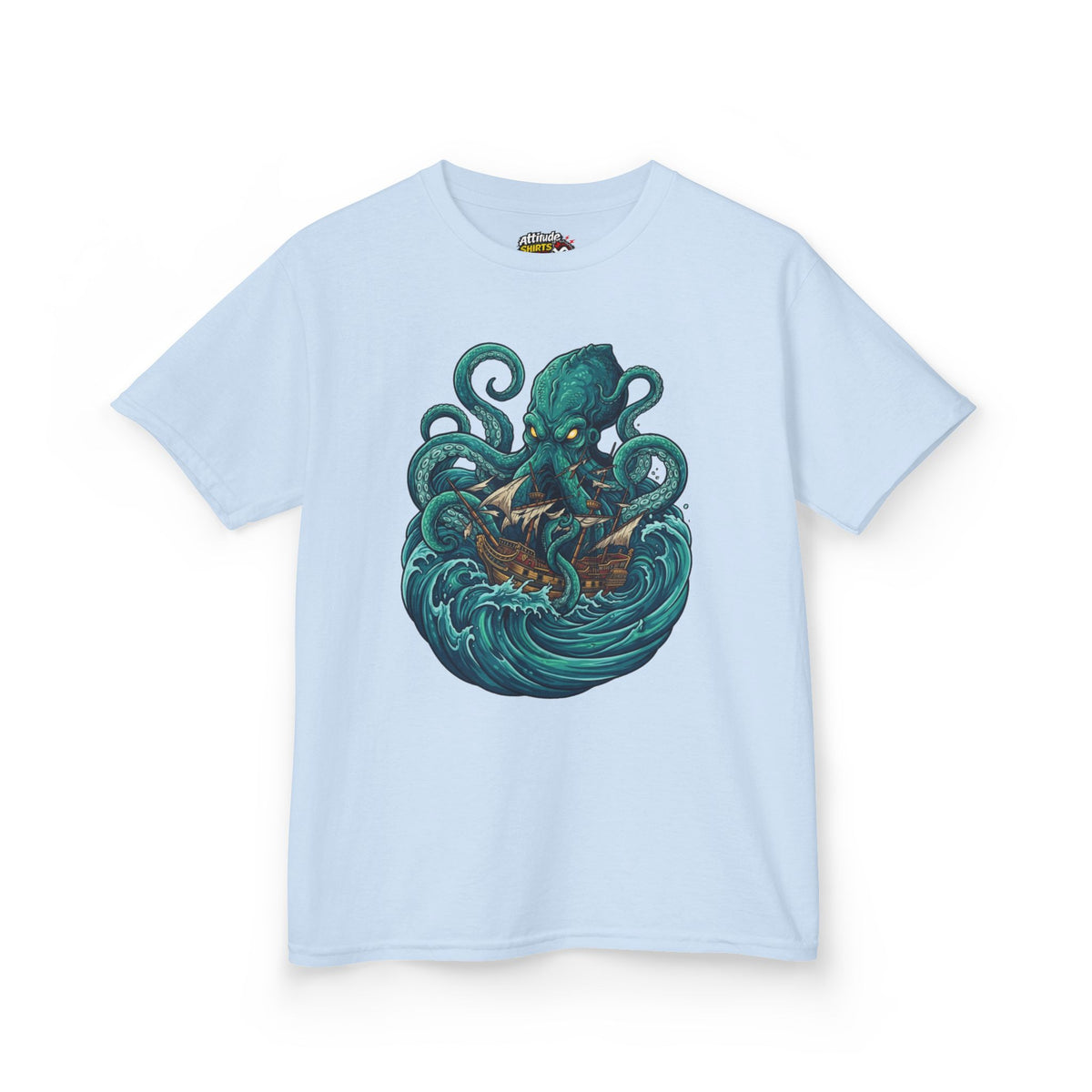 Color: Light Blue | The Kraken (Norse-Global Maritime) Kids Tee