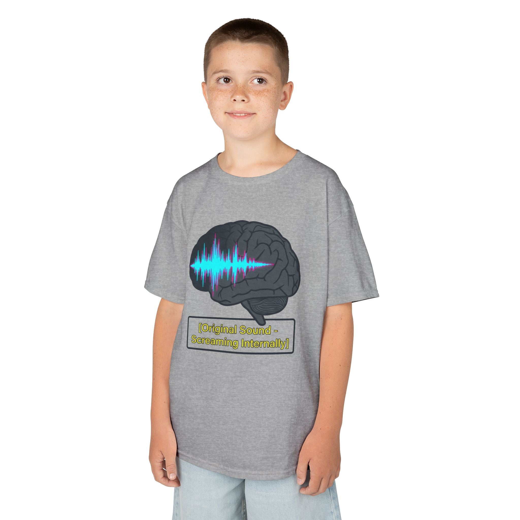 "Screaming Internally" Kids Tee