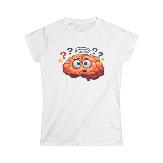 Color: White | Error 404: Brain Not Found | Women's Tee — AttitudeShirts