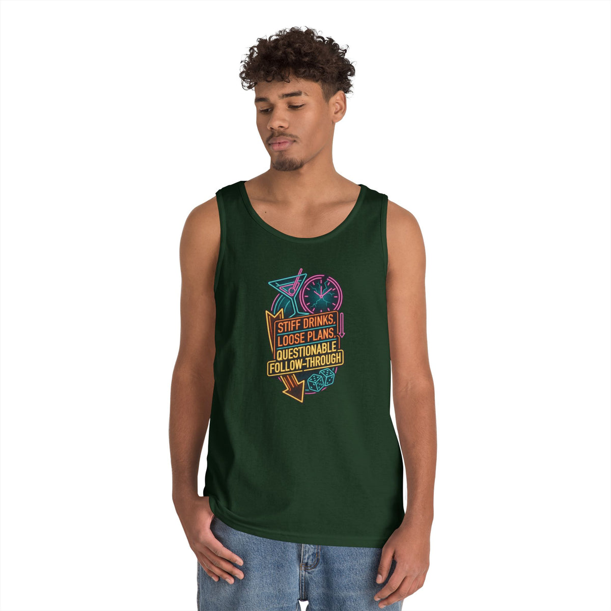 "Stiff Drinks Loose Plans" Tank Top