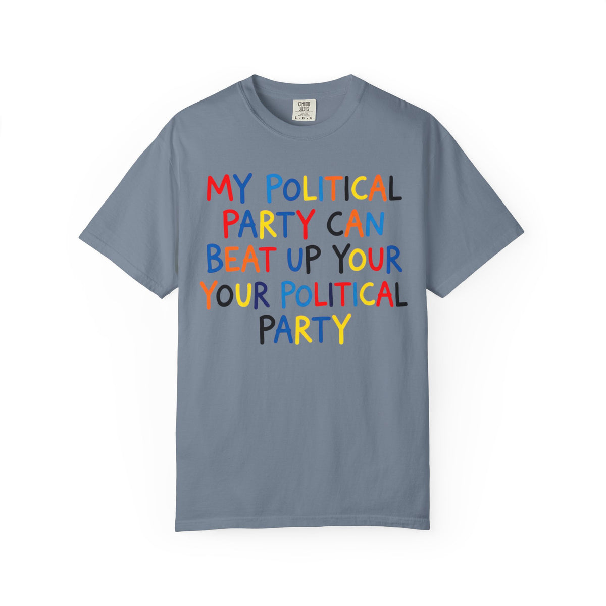 Color: Blue Jean | Political Parties Unisex Garment-Dyed Tee
