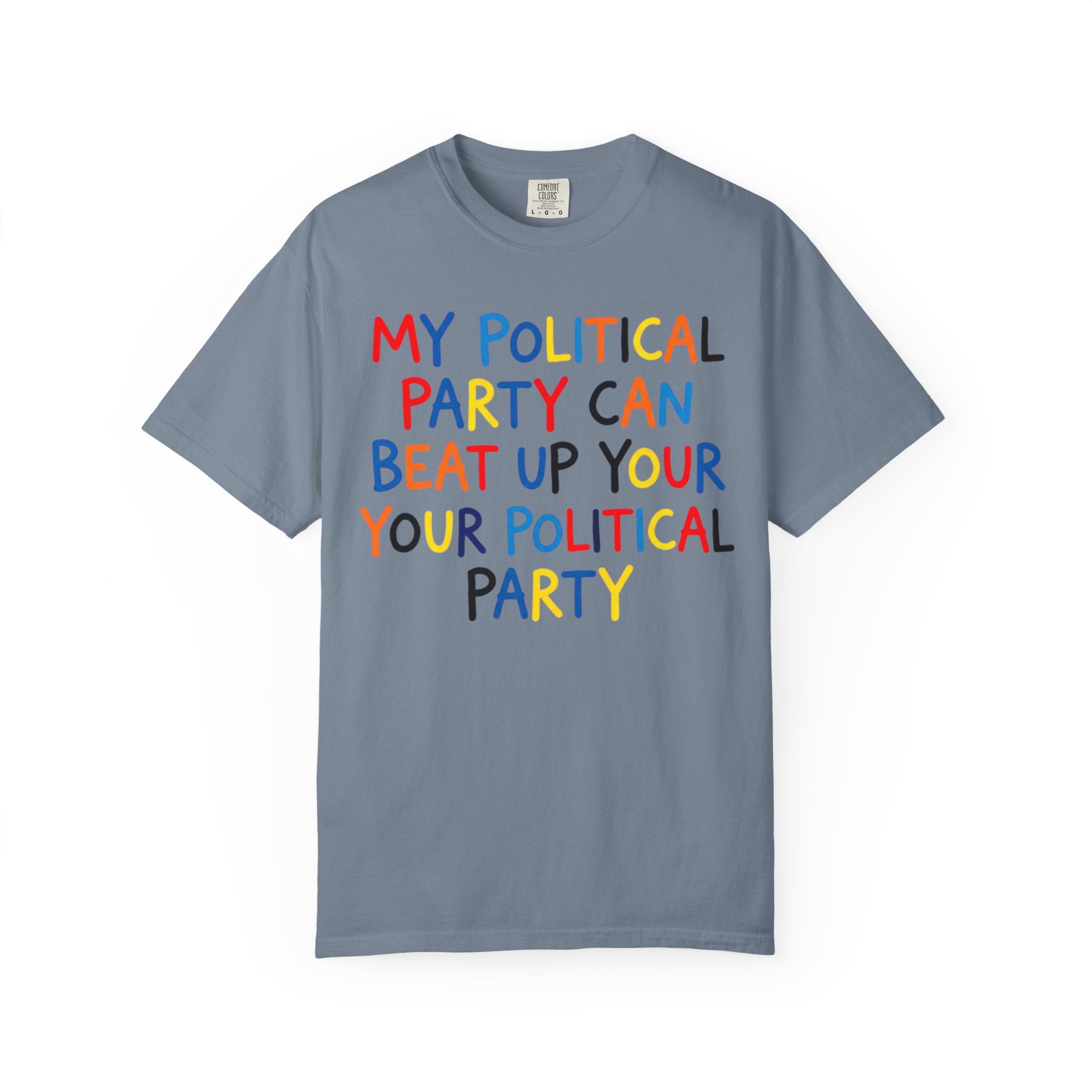 "Political Parties" Unisex Garment-Dyed Tee