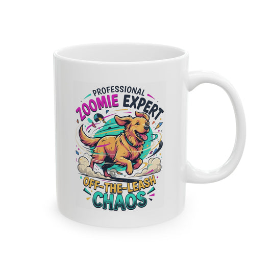 "Professional Zoomie Expert" White Ceramic Mug
