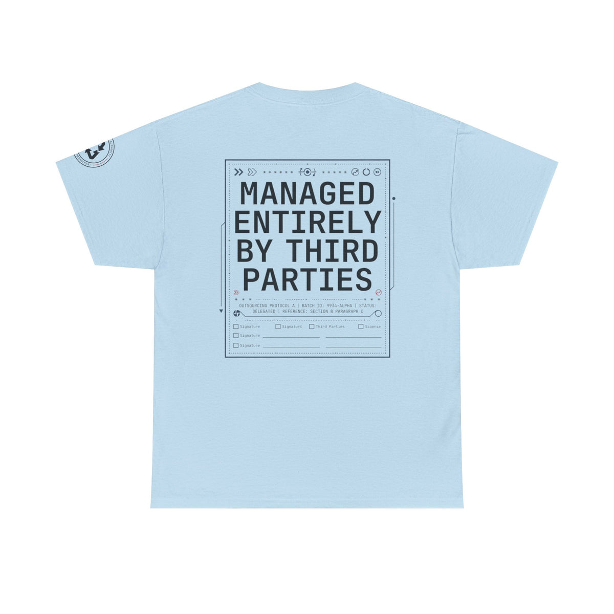 Color: Light Blue | Managed Entirely By Third Parties Premium Graphic Tee