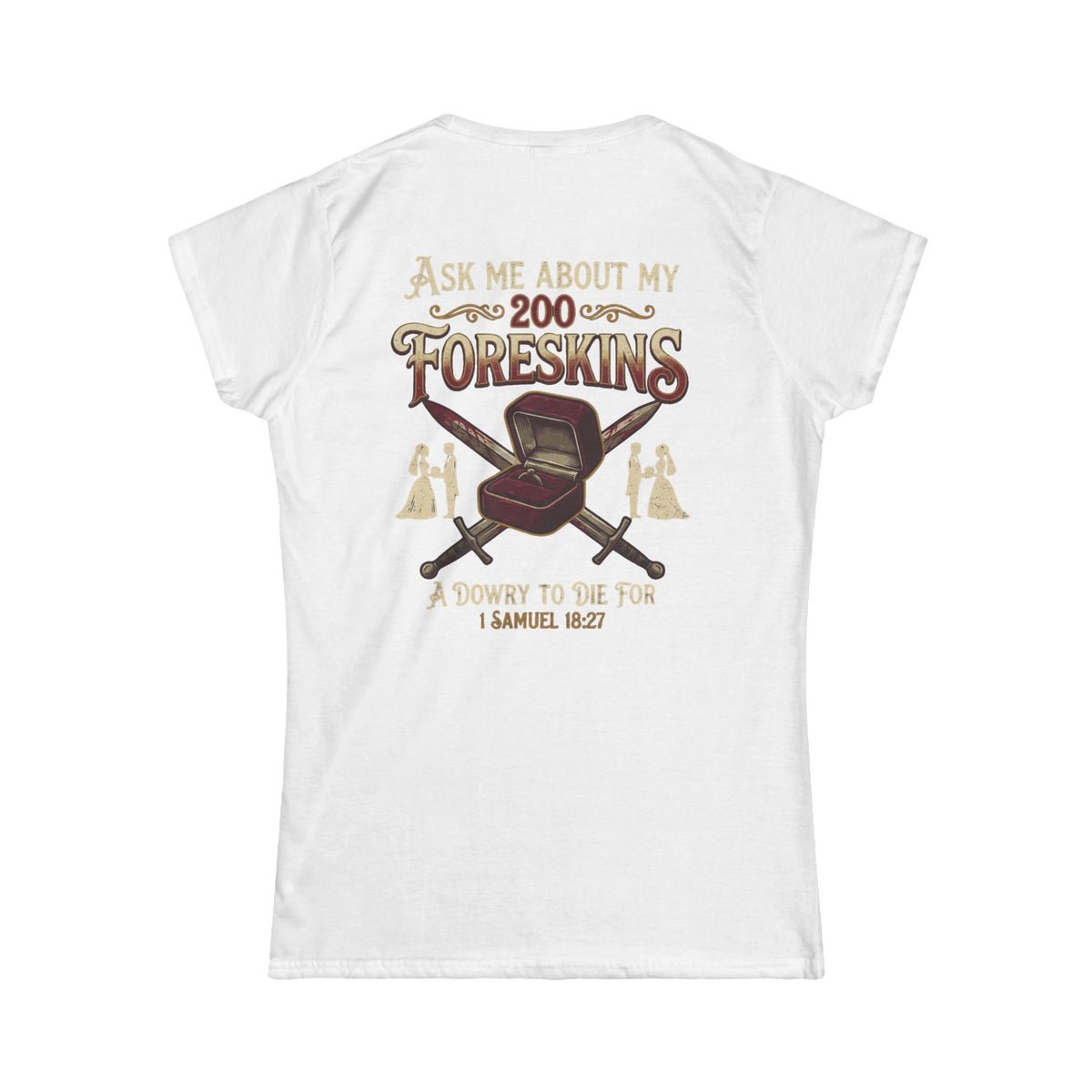 "Good Book Series 200 Foreskins" Women's Tee