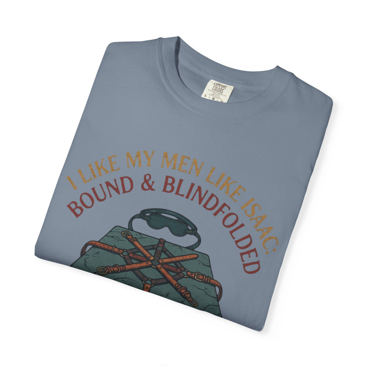 "Good Book Series Bound & Blindfolded" Unisex Garment-Dyed Tee