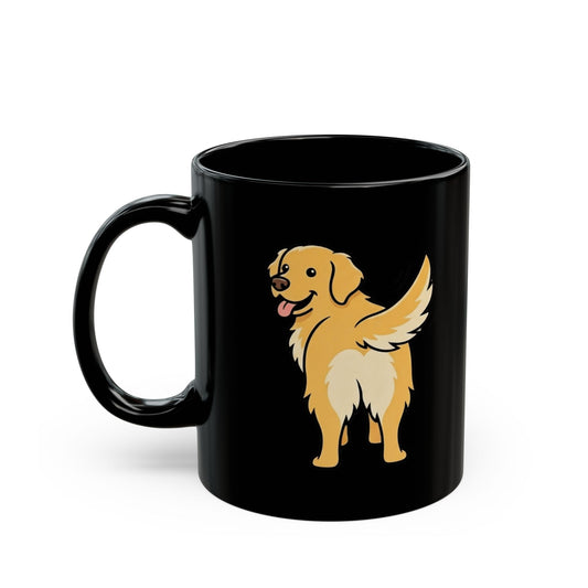 "Nice Tail" Black Ceramic Mug — Graphic