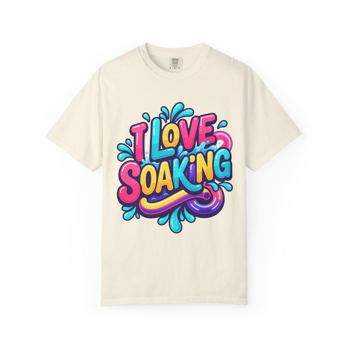 Color: Ivory | I Love Soaking Unisex Garment-Dyed Tee