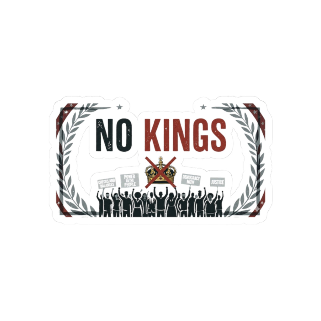 No Kings, No Masters | Kiss-Cut Sticker — AttitudeShirts