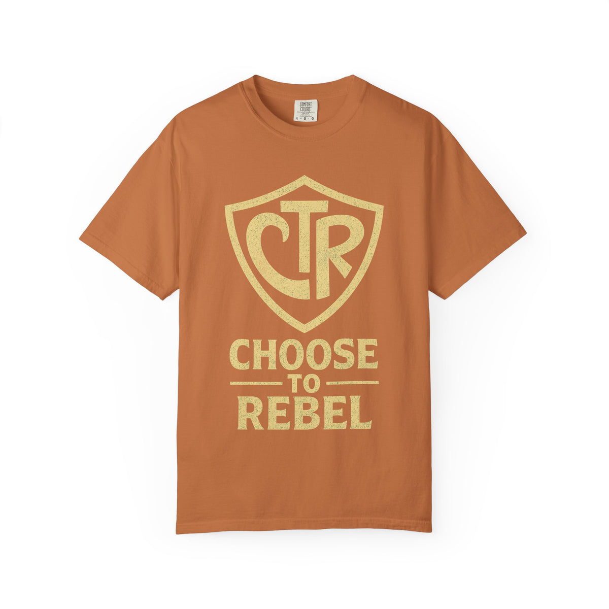 Color: Yam | CTR: Choose to Rebel Unisex Garment-Dyed T-shirt