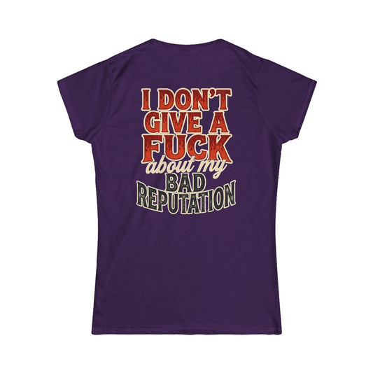 Color: Purple | Bad Reputation Women's Tee
