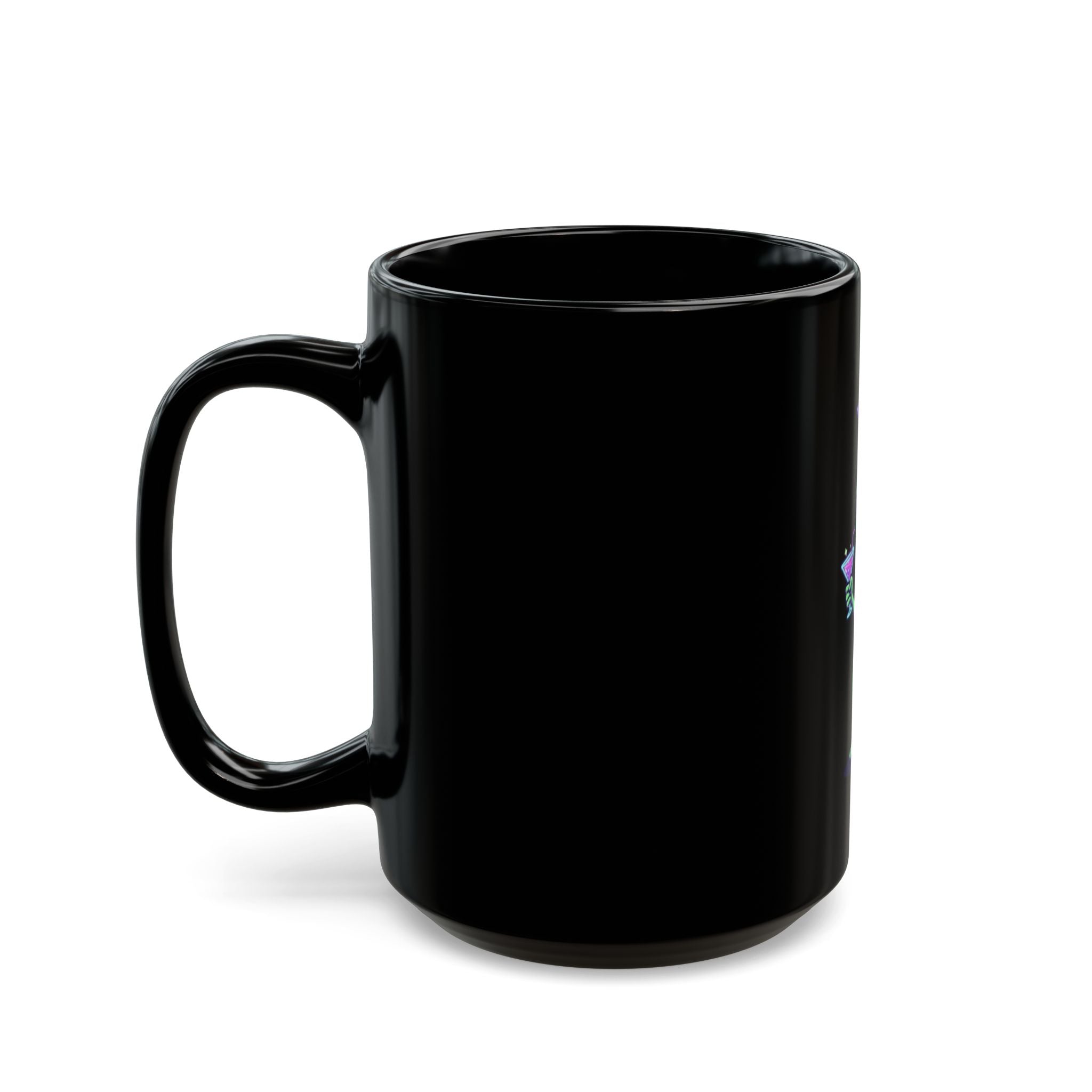 "Drunk Alien" Black Ceramic Mug