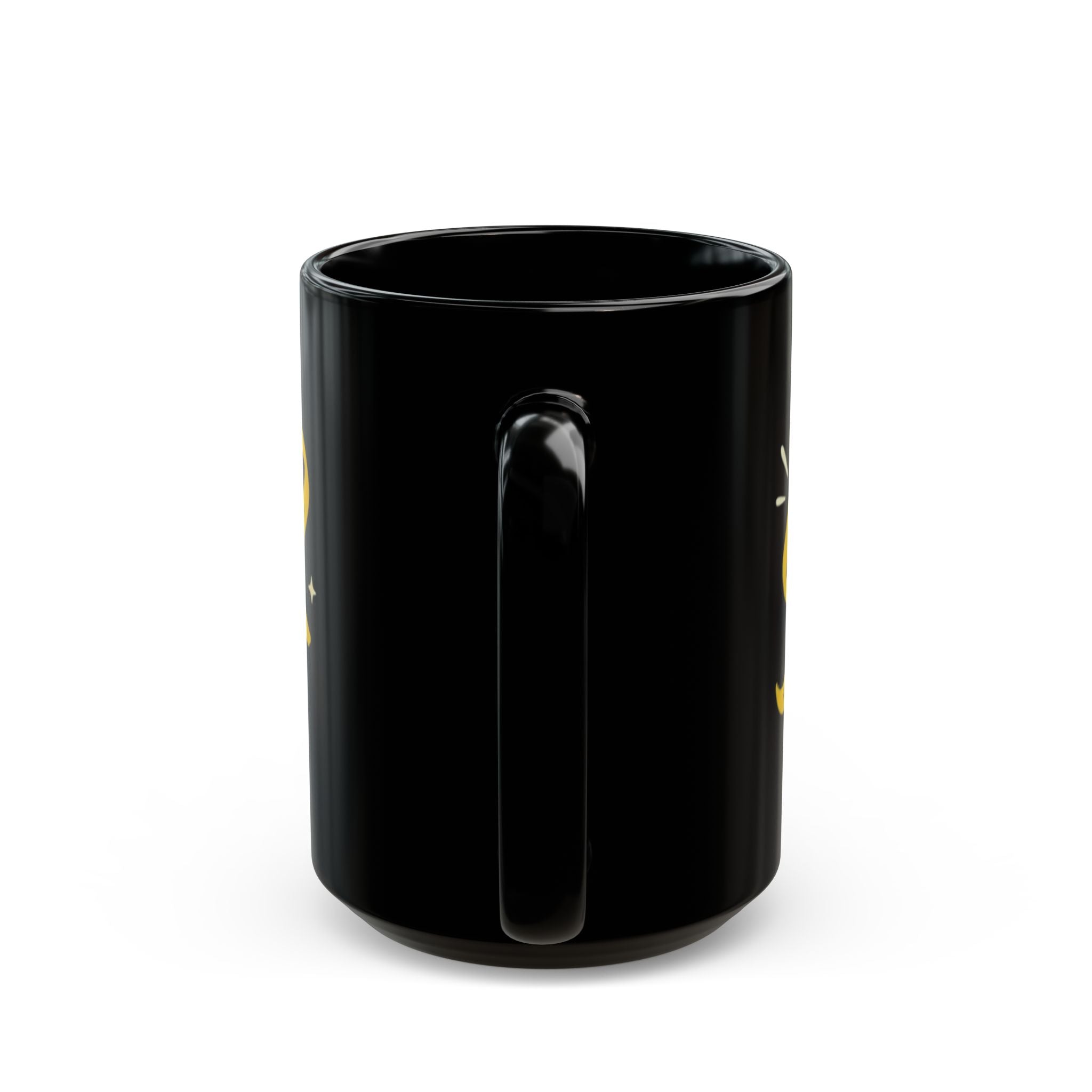 "Swear And Try Again" Black Ceramic Mug — Graphic