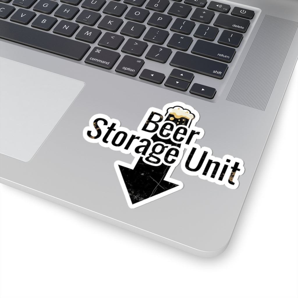 Beer Storage Unit – Premium Dad Bod | Kiss-Cut Sticker — AttitudeShirts