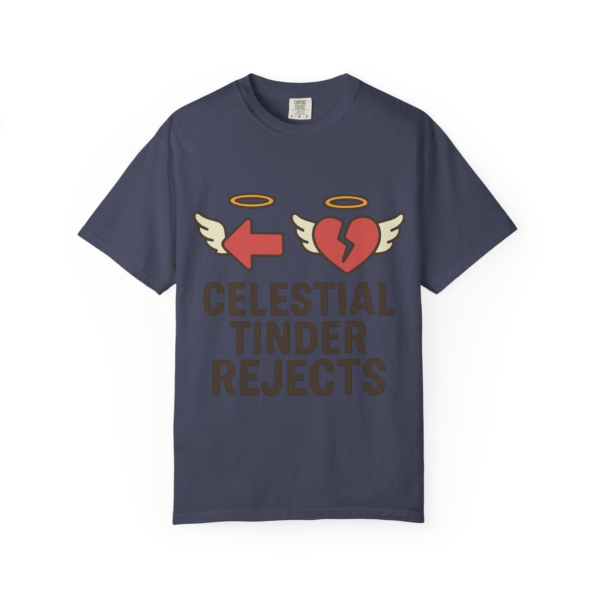 Color: Denim | Celestial Tinder Rejects Unisex Garment-Dyed T-shirt