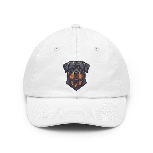 Color: White | Rottweiler Rulers Confident Powerful Dad Hat — Graphic