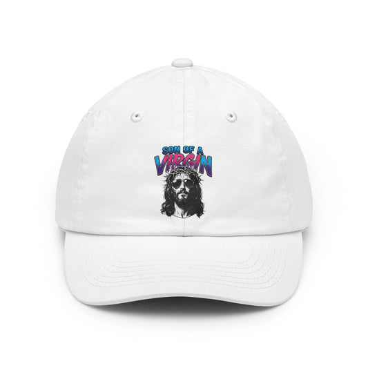 Color: White | Good Book Series - Son of A Virgin Dad Hat