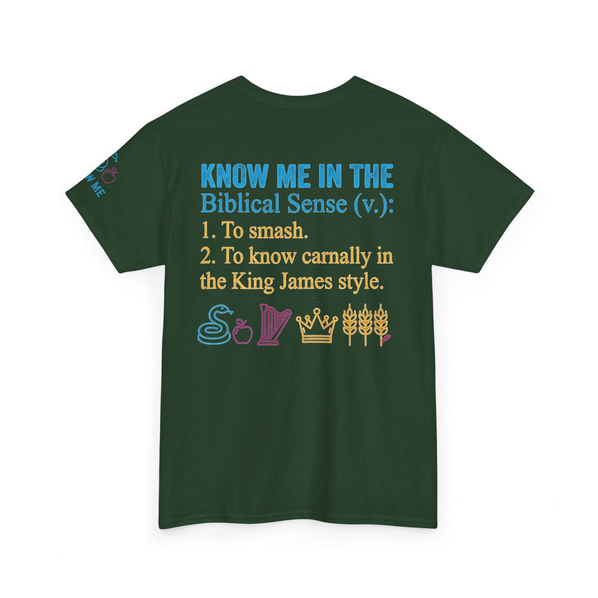 "Good Book Series Know Me In The Biblical Sense" Premium Graphic Tee