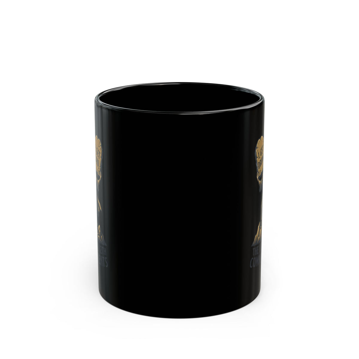 "11th and 12th Commandment" Black Ceramic Mug