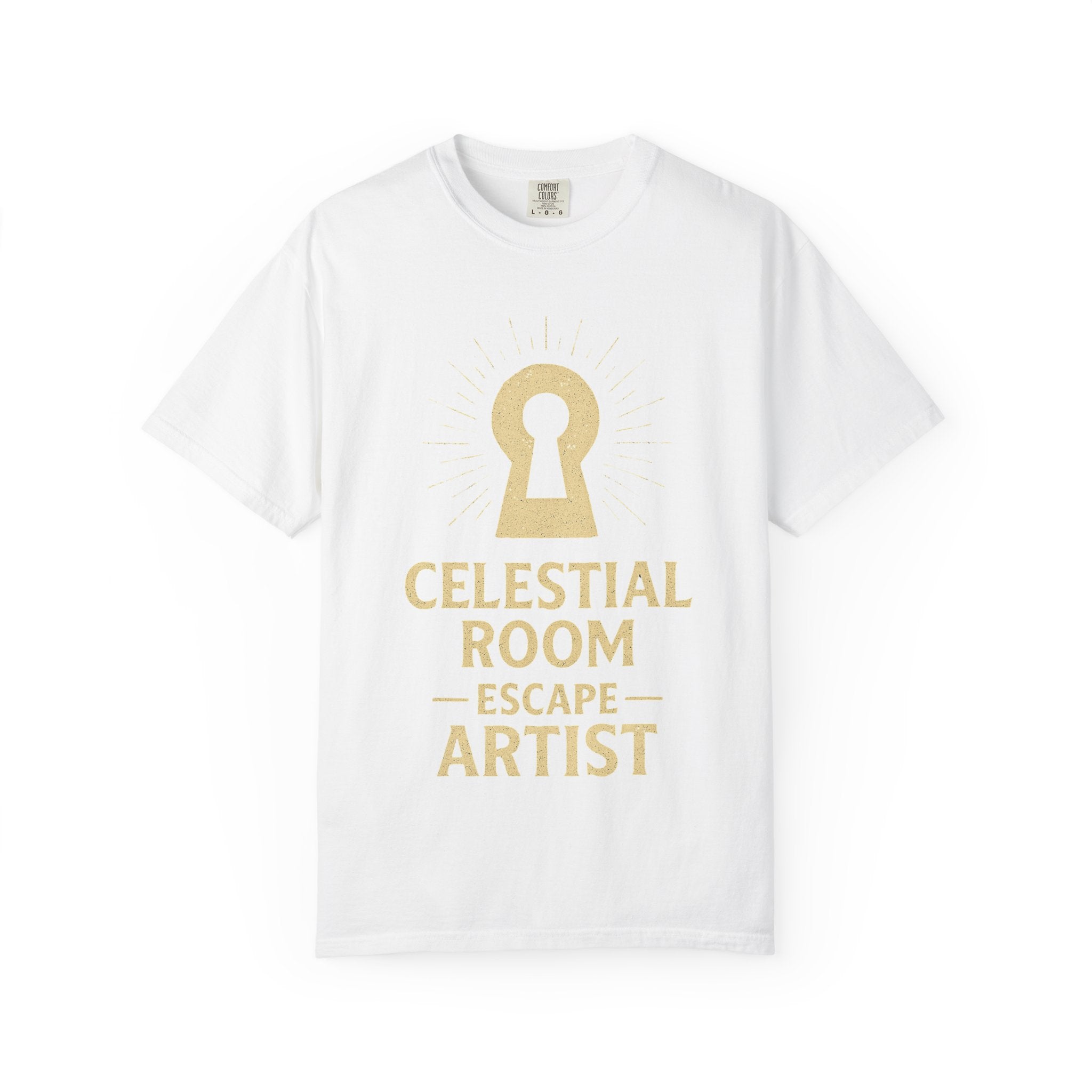 "Celestial Room Escape Artist" Unisex Garment-Dyed T-shirt