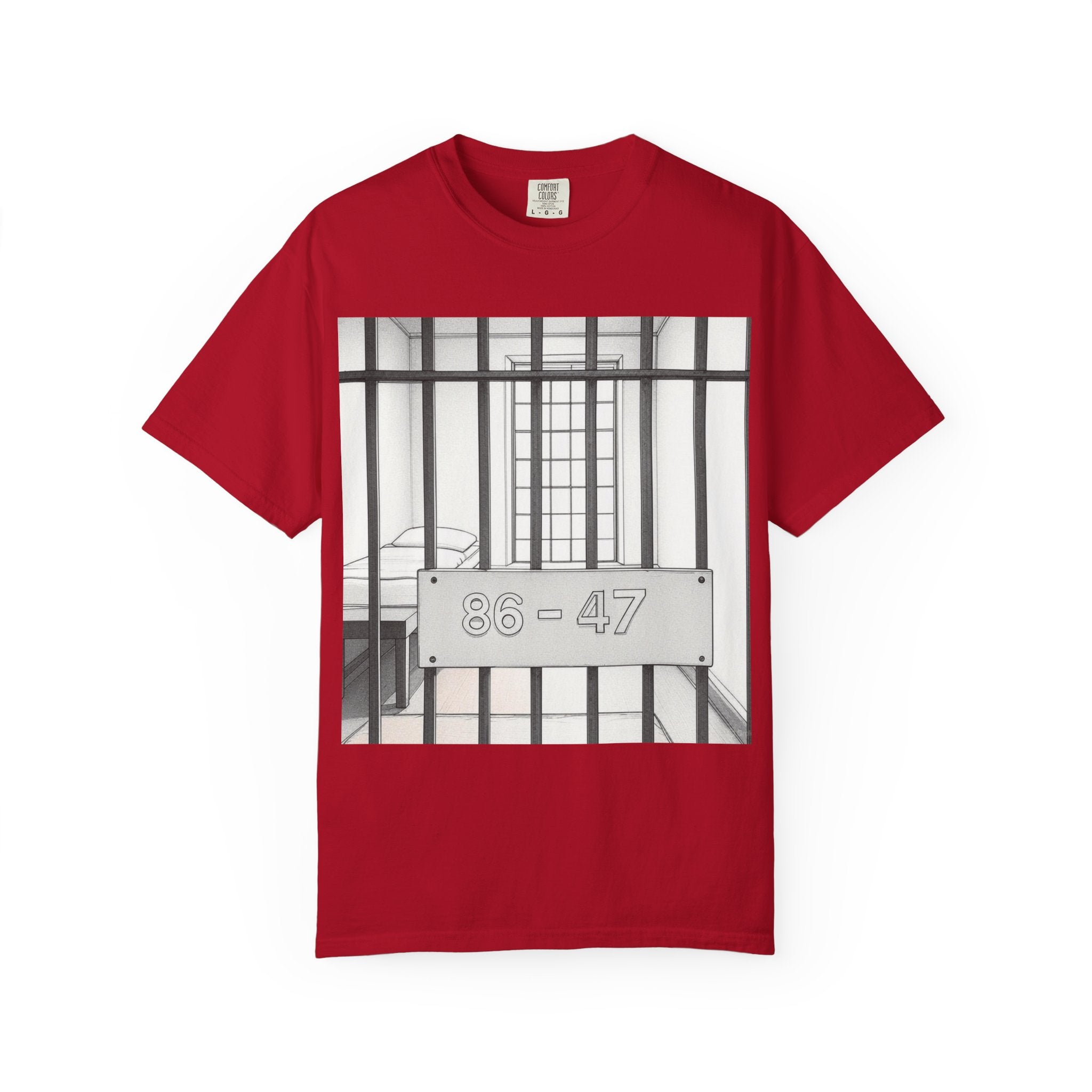 "86-47 Jail Cell" Unisex Garment-Dyed T-shirt