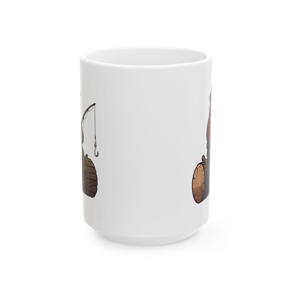 "Bear Master Baiter" White Ceramic Mug — Graphic