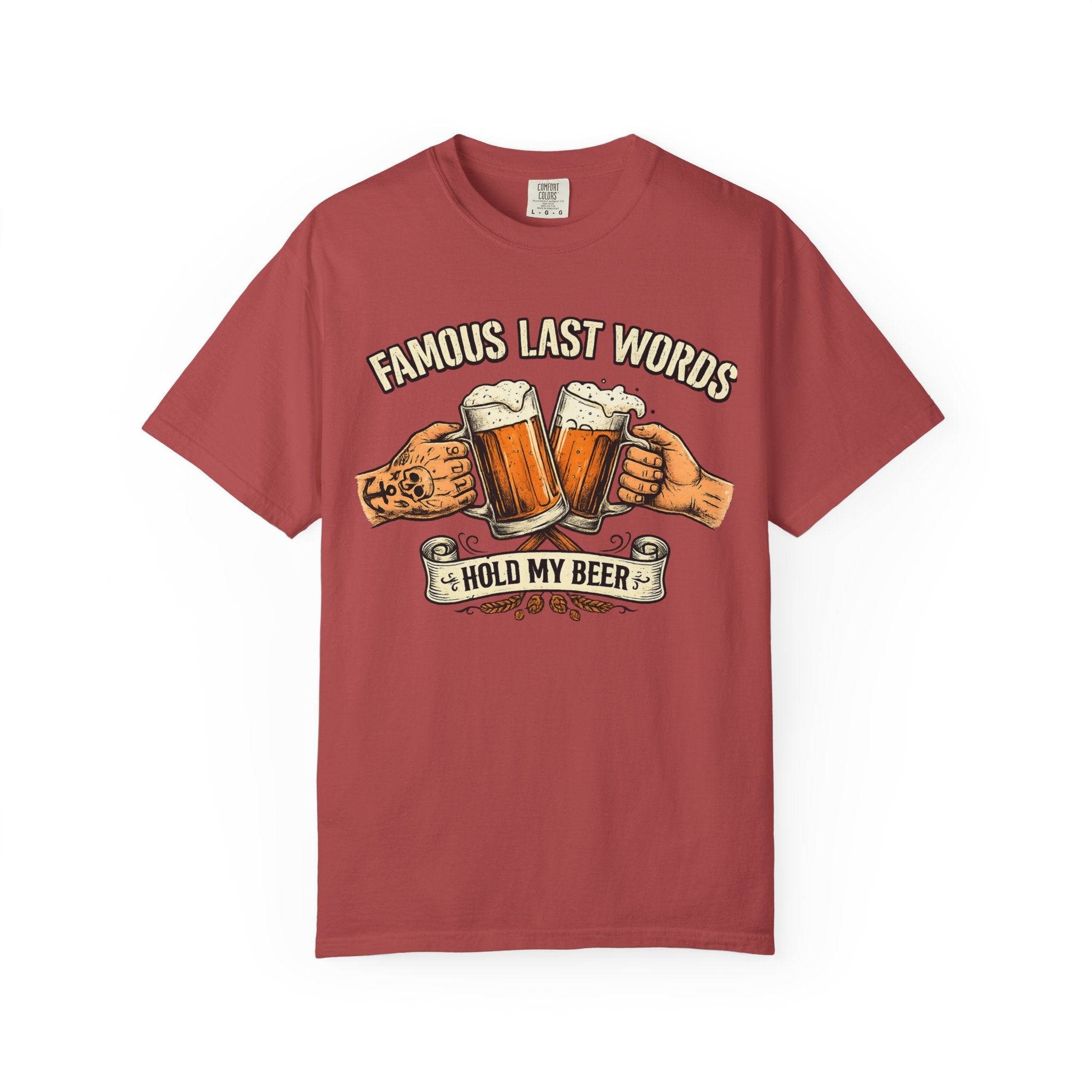 "Famous Last Words" Unisex Garment-Dyed Tee