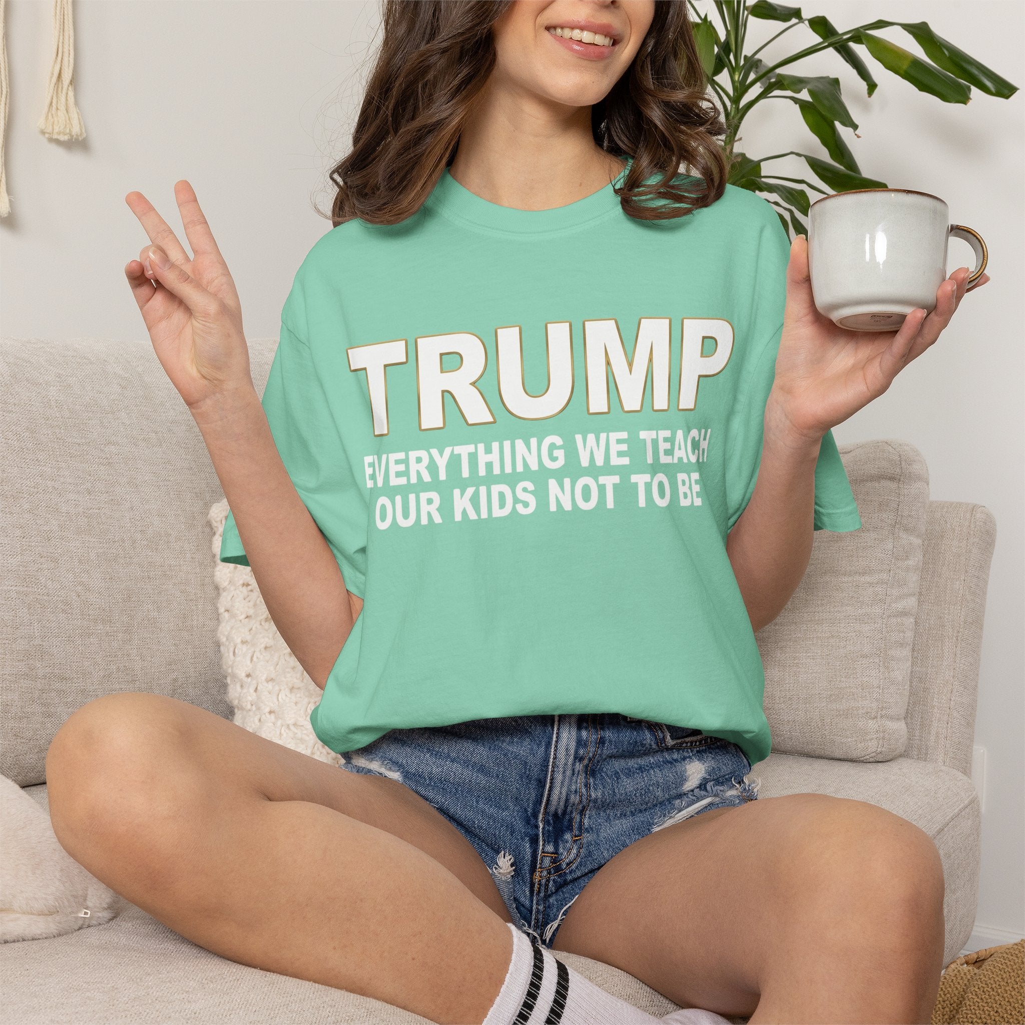 "Everything We Teach Our Kids Not To Be" Unisex Garment-Dyed Tee