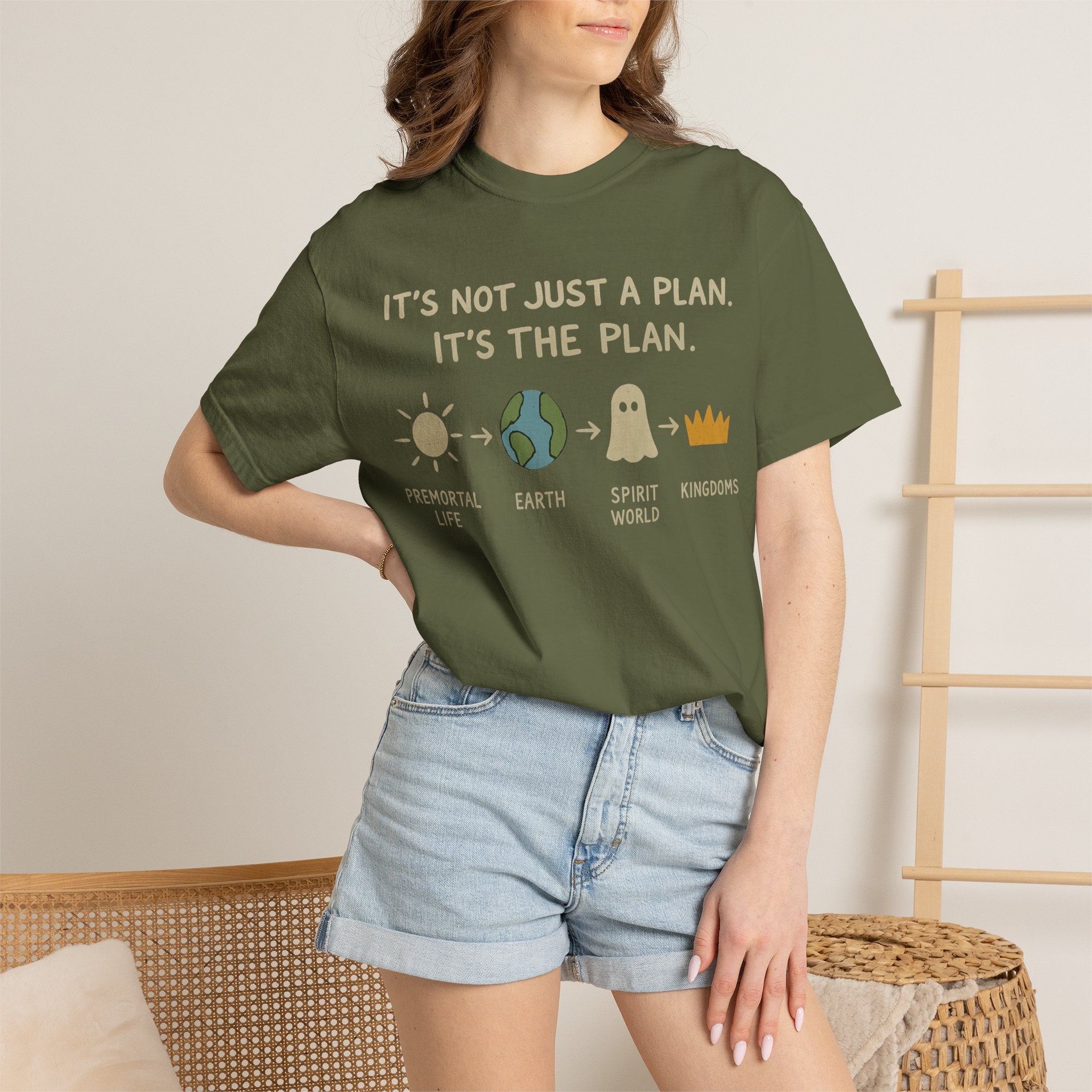 "It's The Plan" Unisex Garment-Dyed T-shirt