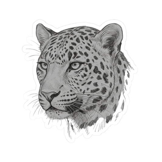 "Pencil Sketch Art Leopard" Sticker