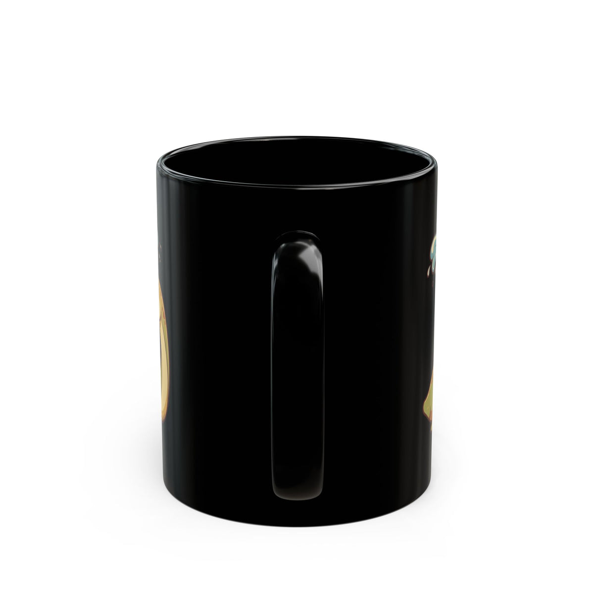 "Champ (Lake Champlain)" Black Ceramic Mug — Graphic