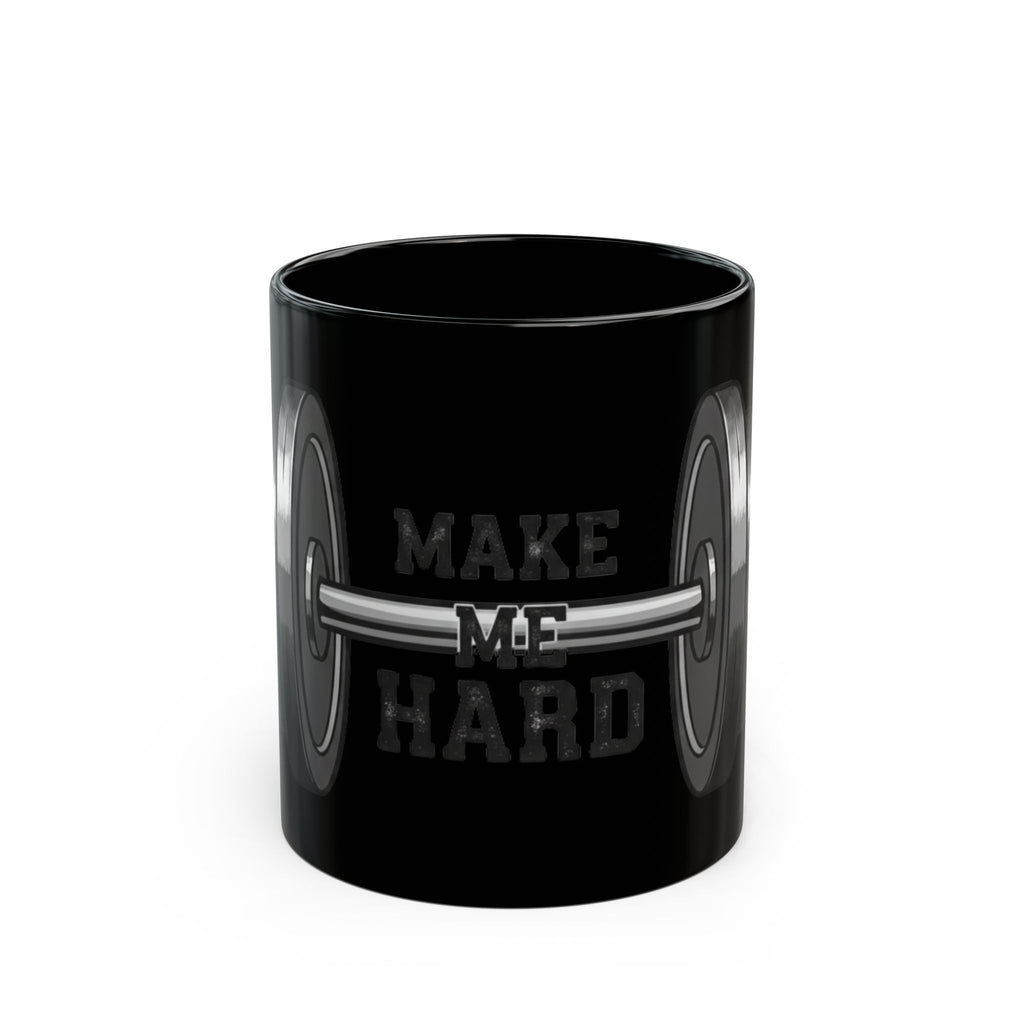 "Make Me Hard" Black Ceramic Mug