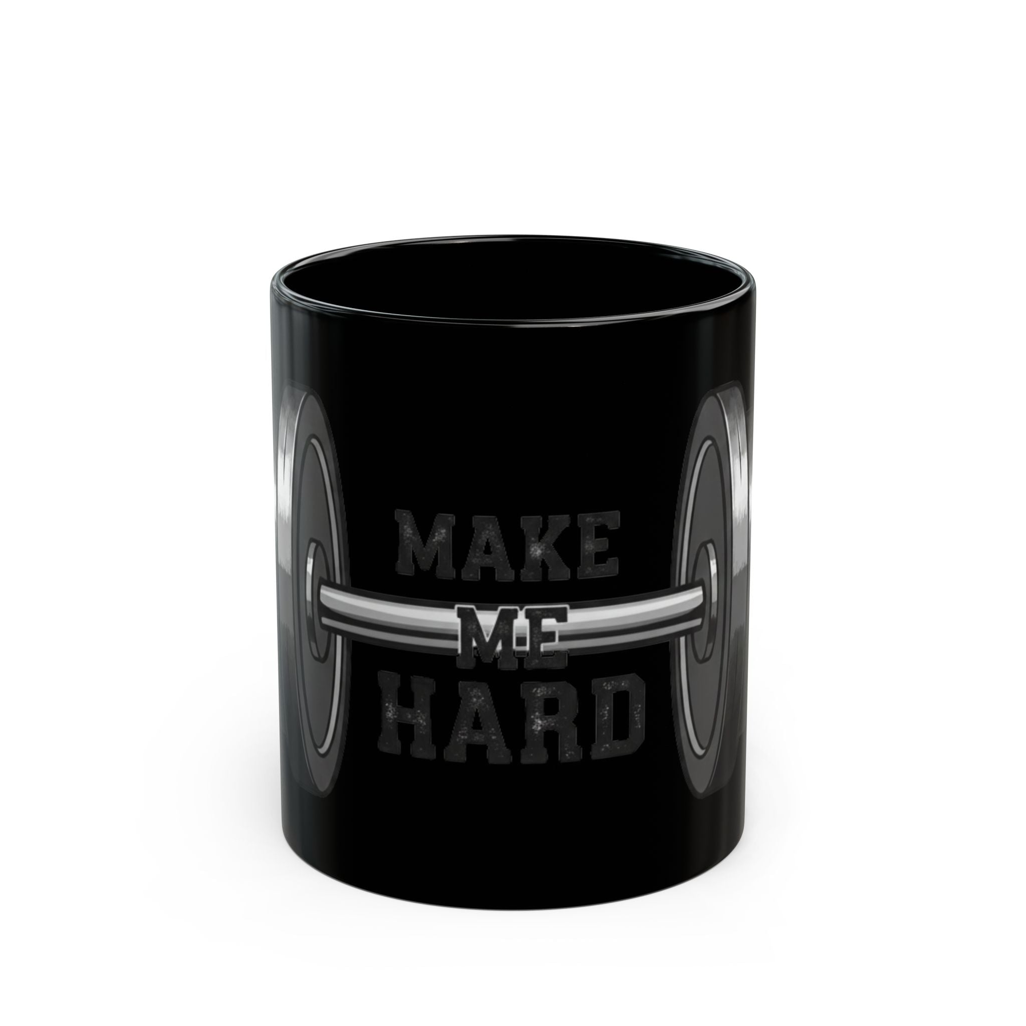 "Make Me Hard" Black Ceramic Mug
