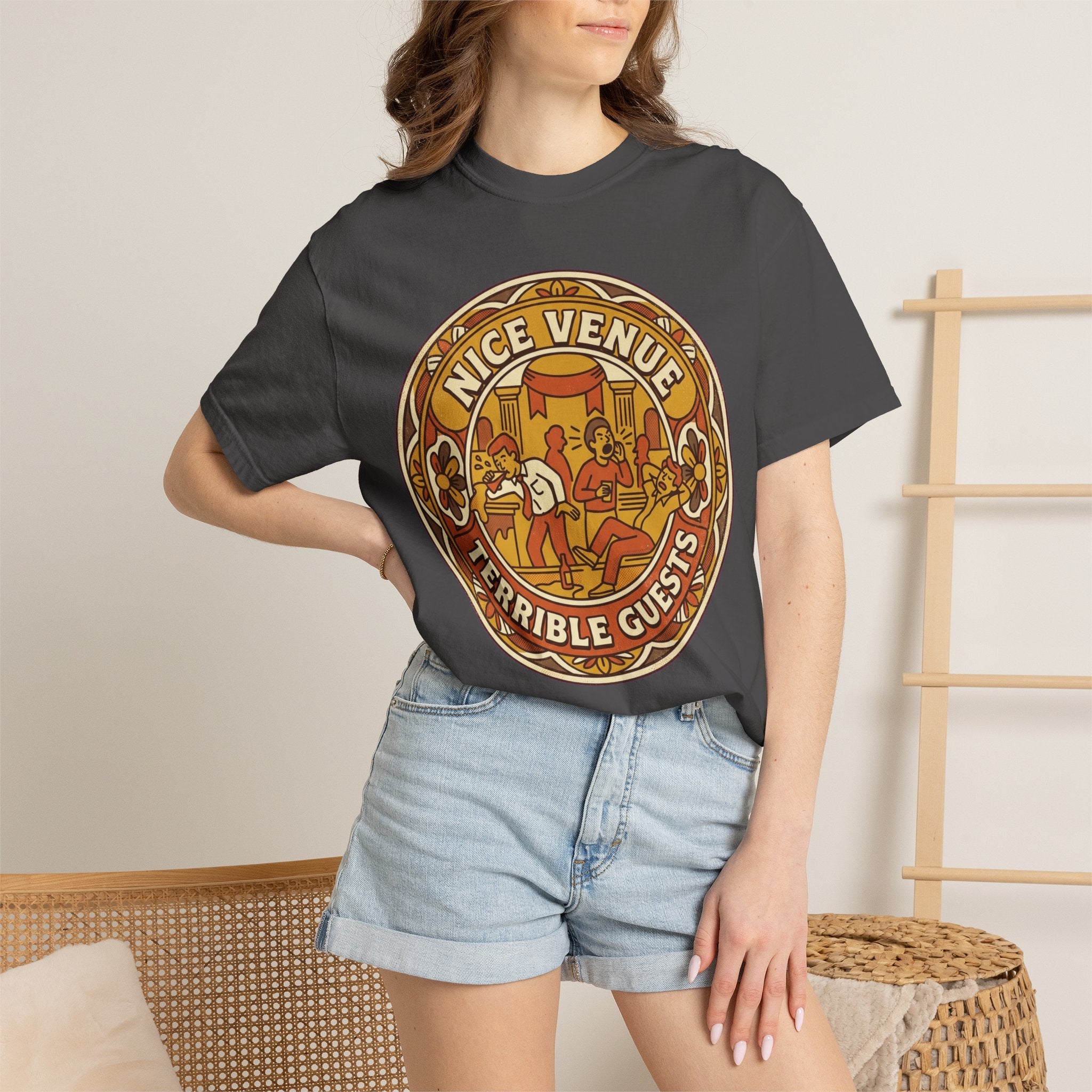 "Nice Venue Terrible Guests" Unisex Garment-Dyed Tee