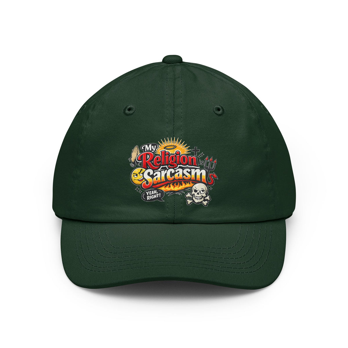 Color: Forest Green | Religion Sarcasm Dad Hat