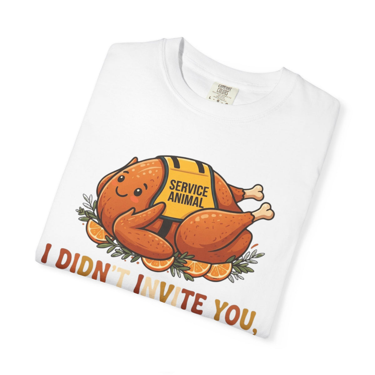 "Emotional Support Turkey" Unisex Garment-Dyed Tee