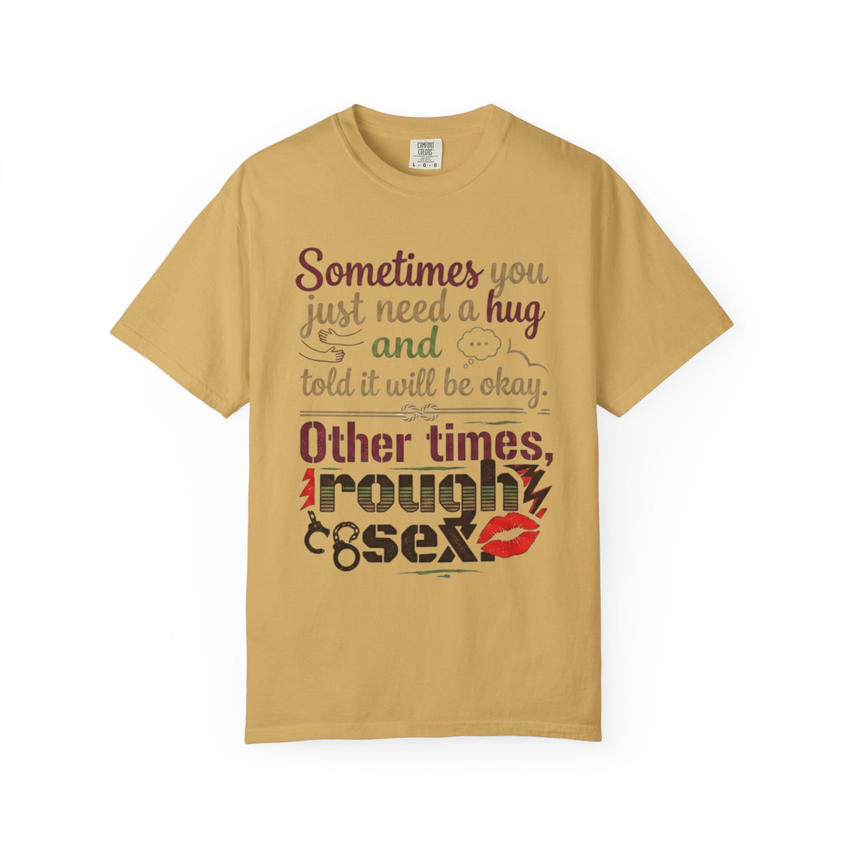 Color: Mustard | Rough Sex Unisex Garment-Dyed Tee