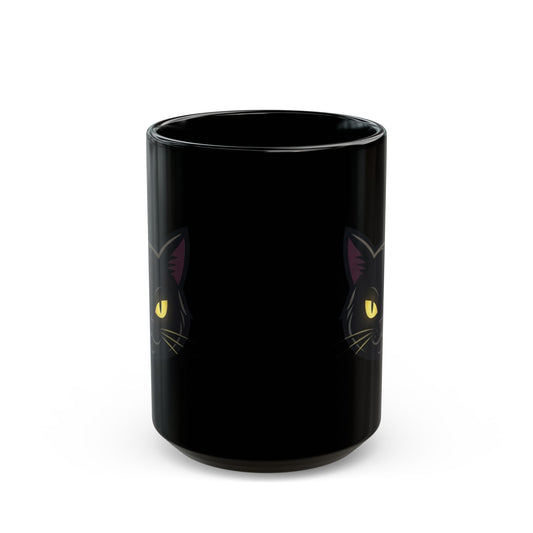 "Unholy and Unbothered" Black Ceramic Mug — Graphic