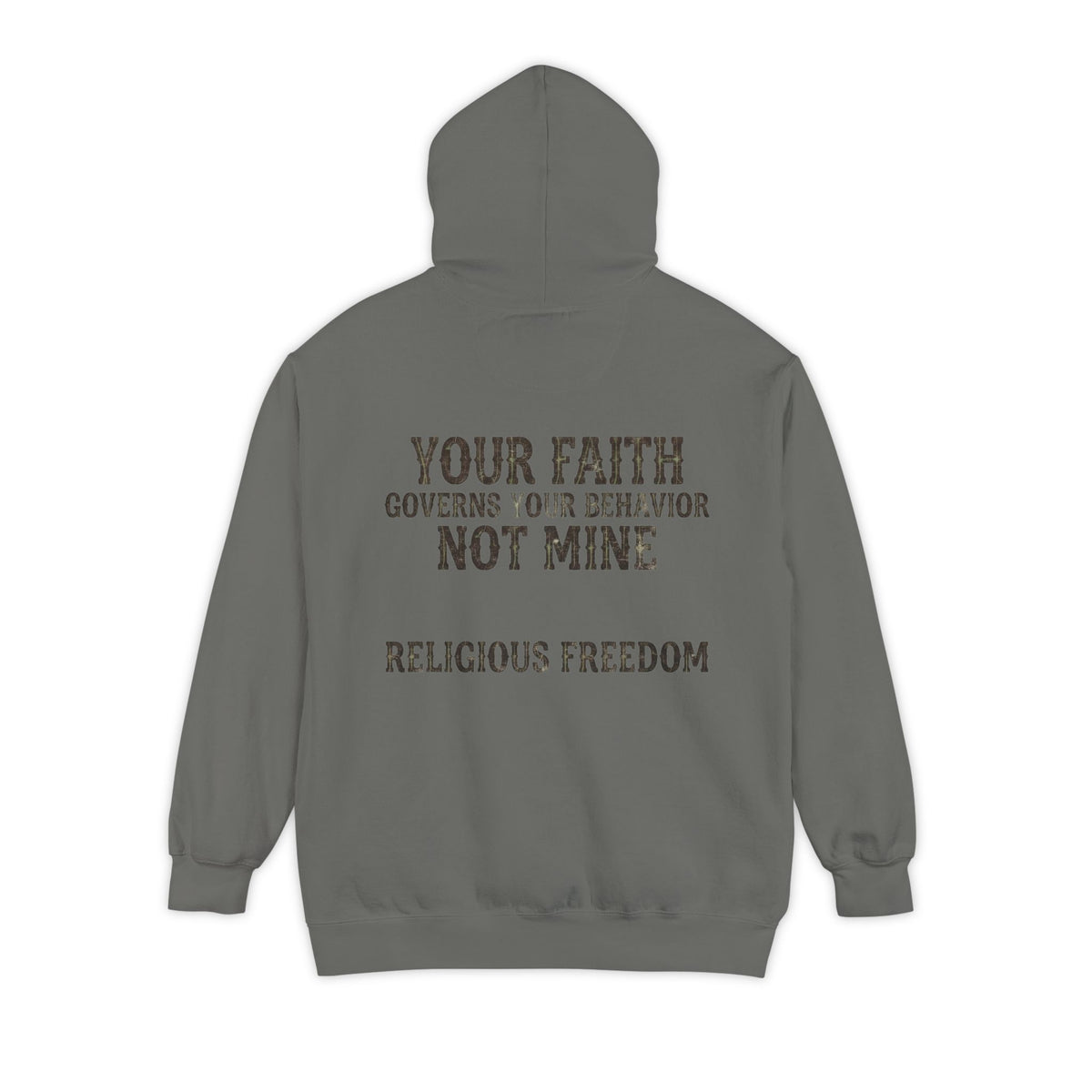 Color: Grey | Religious Freedom Garment-Dyed Hoodie