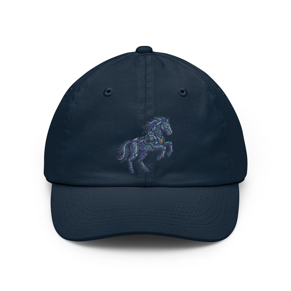Color: Navy | Cyber Mustang Dad Hat
