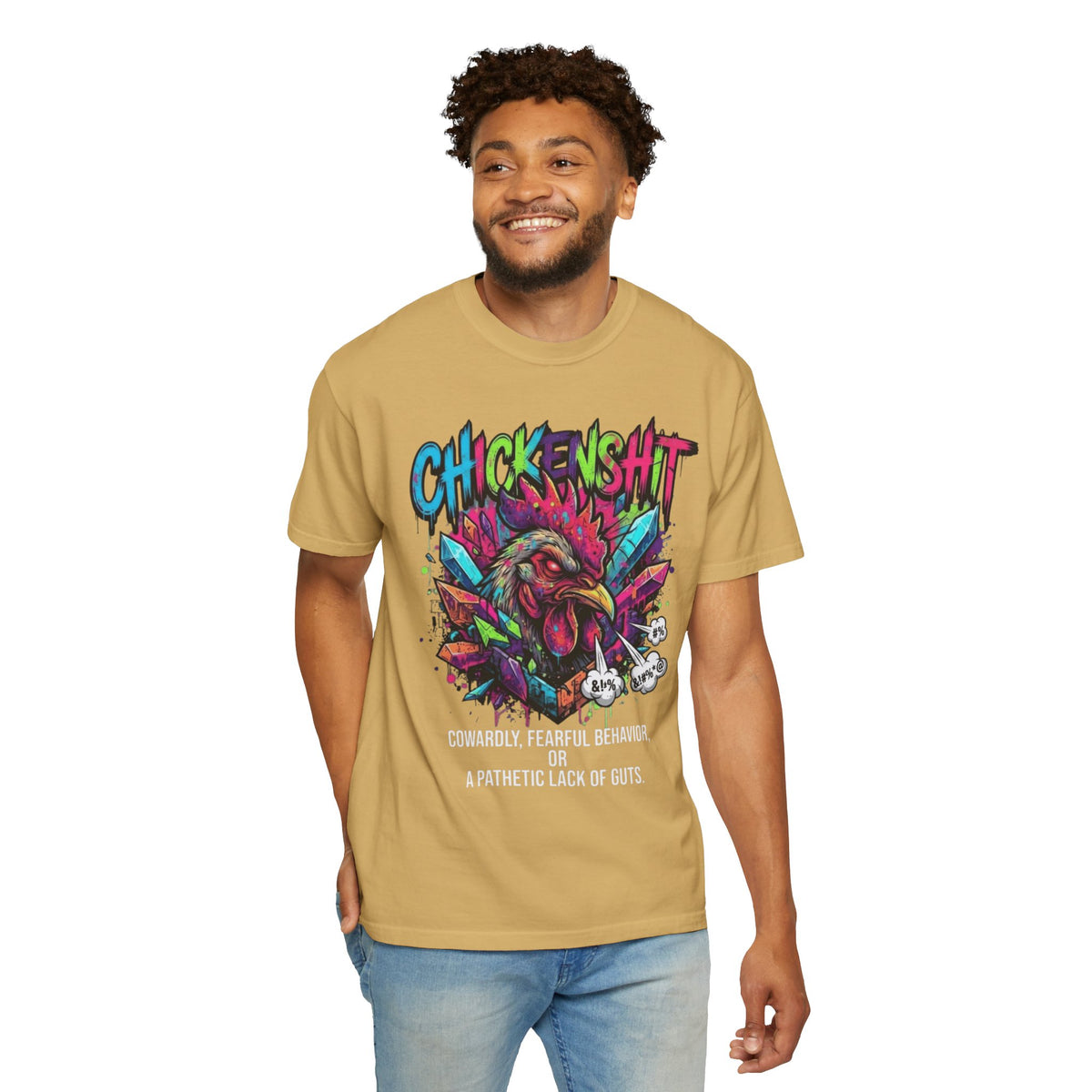 Color: Mustard | Chickenshit Unisex Garment-Dyed Tee