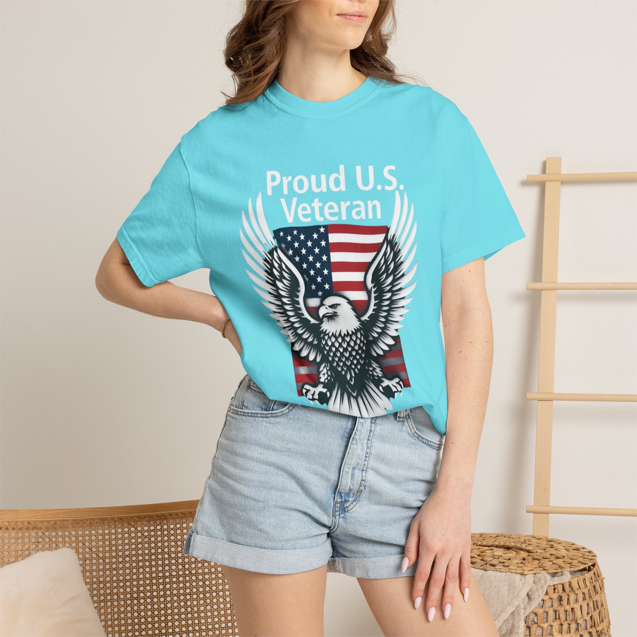 "Proud Veteran" Unisex Garment-Dyed T-shirt