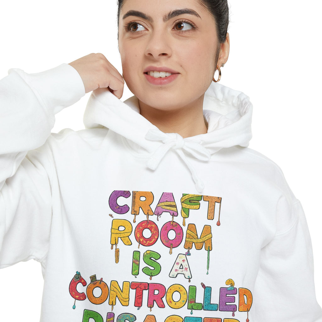 My Craft Room, My Rules | Garment-Dyed Hoodie — AttitudeShirts