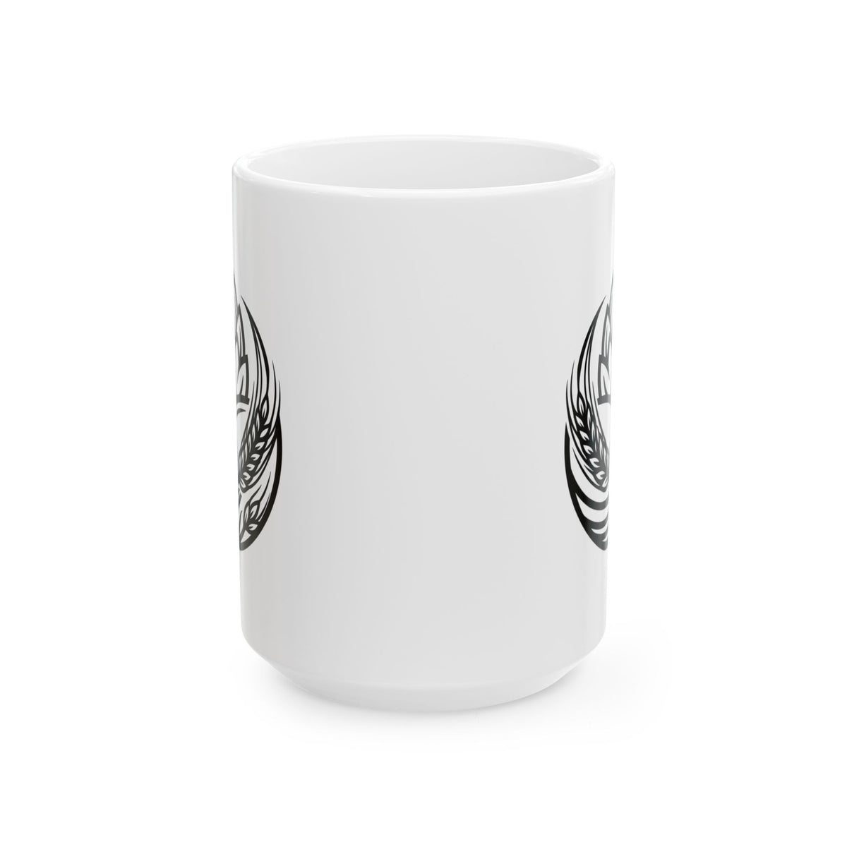 "Beer" White Ceramic Mug — Graphic