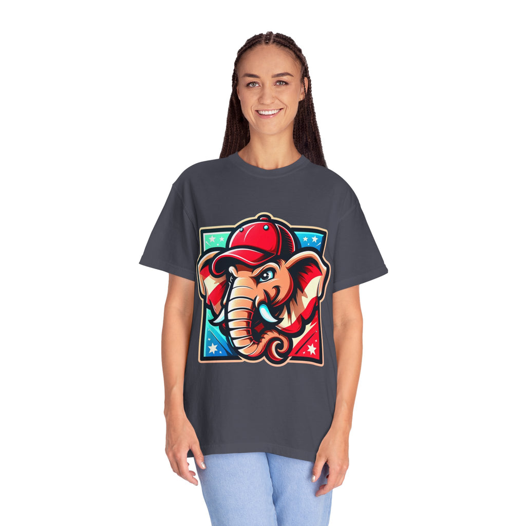"The Patriot Elephant" Unisex Garment-Dyed T-shirt