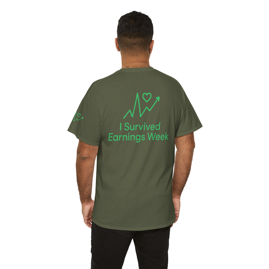 "I Survived Earnings Week" Premium Graphic Tee
