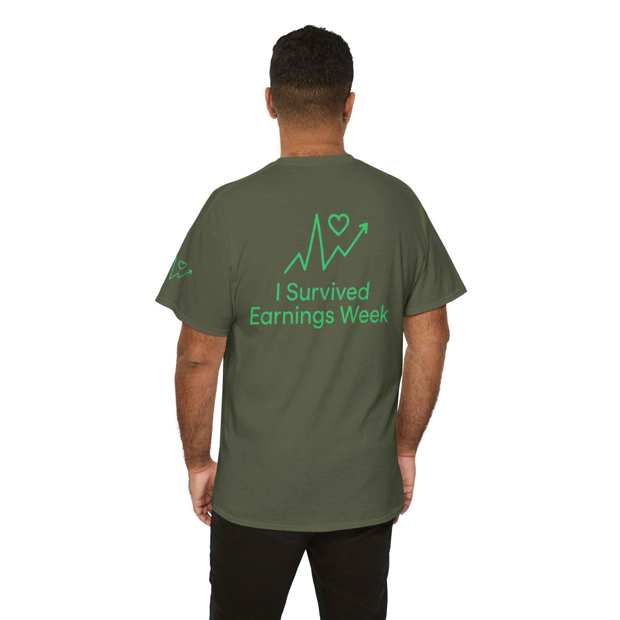 "I Survived Earnings Week" Premium Graphic Tee