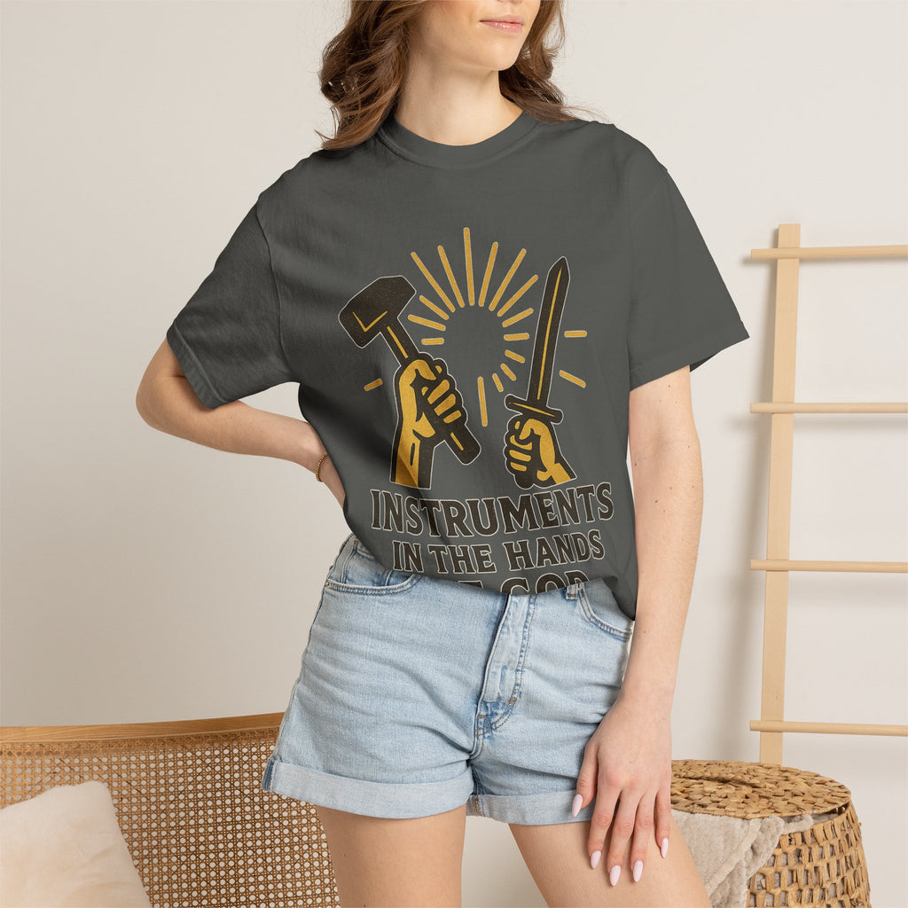 "Instruments in the Hands of God" Unisex Garment-Dyed T-shirt