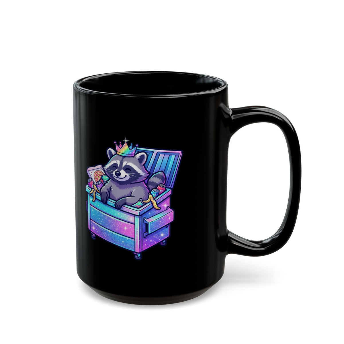 "Top Tier Trash" Black Ceramic Mug — Graphic